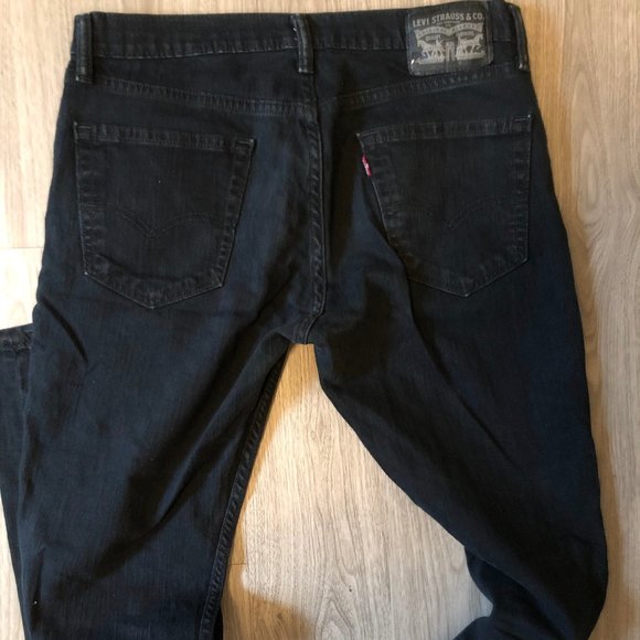 Levi’s black jeans - men’s 33x32 slim stretch fit - Picture 3 of 5